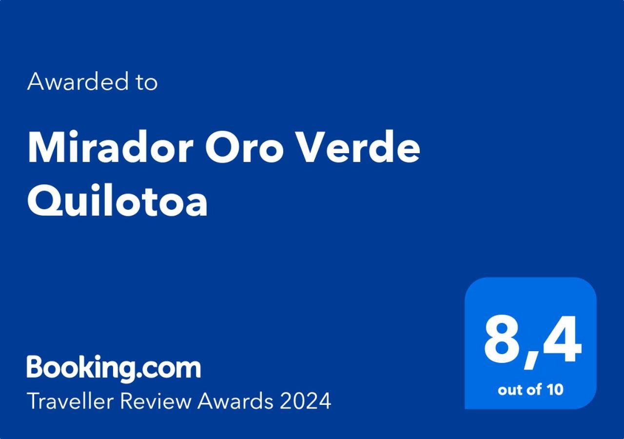 Mirador Oro Verde Quilotoa Zumbagua Kültér fotó